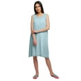 thumbnail image 1 of Moomaya Cotton A-Line Sleepwear For Ladies Round Neck Button Placket Nightdress, 1 of 6