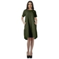 thumbnail image 1 of Moomaya Cotton Flex Tunic Dresses Women Short Sleeve Casual Summer Clothing, 1 of 6