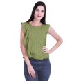 thumbnail image 1 of Moomaya Cotton Jersey Tops For Women Sleeveless Printed Round Neck Casual Wear, 1 of 5