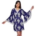 thumbnail image 1 of Moomaya Cotton Printed Bell&nbsp;Sleeves&nbsp;Robes&nbsp;For Women Bridesmaid&nbsp;Robes&nbsp;Bathrobes, 1 of 6