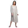 thumbnail image 1 of Moomaya Cotton Printed Button Down Nightdress For Women Nursing Night Gown, 1 of 6