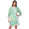 thumbnail image 1 of Moomaya Cotton Printed Robe For Women Kimono Getting Ready Bridesmaid&nbsp;Lace Robes, 1 of 6