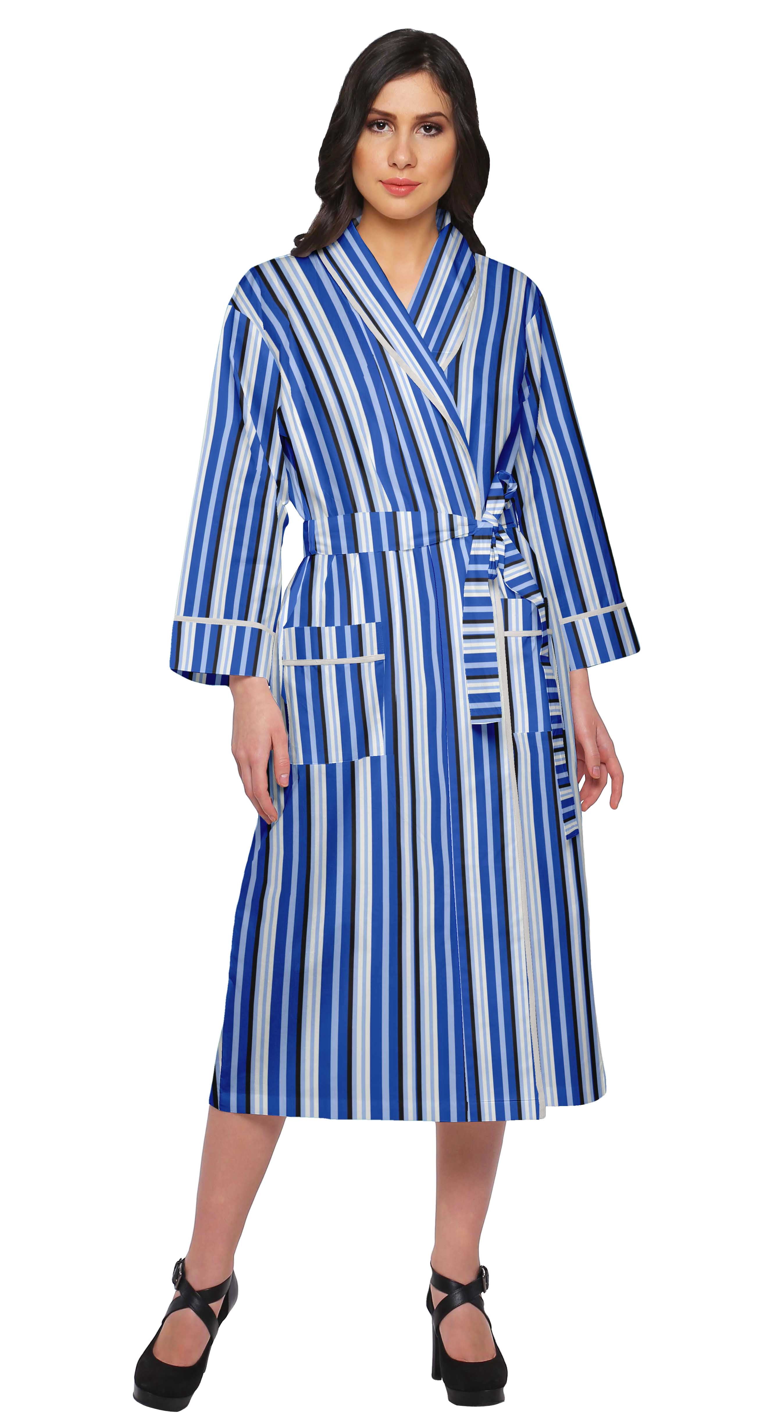 Long Summer Robe Moomaya Cotton Robe Women Long Printed Cotton Crossover Summer ...