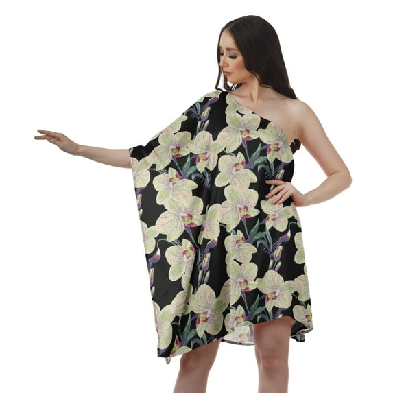 Moomaya Dresses Shoulder Sexy Knee Length Dresses Women Summer Cocktail Dress