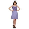thumbnail image 1 of Moomaya Embroidery Dress For Women Solid Short Top Spaghetti Straps Casual Wear, 1 of 1