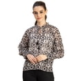 thumbnail image 1 of Moomaya Fashionable V Neck/Tie Up Neck Top - Long Sleeves, Regular Fit, 1 of 9