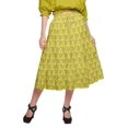 thumbnail image 1 of Moomaya Flared Skirts For Women Below Knee Length Casual Wear Summer Clothing, 1 of 5