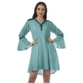 thumbnail image 1 of Moomaya Flounce Sleeve Dresses For Women Embroidered Summer Dresses Women, 1 of 6