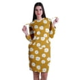 thumbnail image 1 of Moomaya Full Sleeves Hoodie Printed Sweatshirt Jersey T,Shirt Dress w/ Pockets, 1 of 7