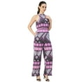 thumbnail image 1 of Moomaya Halter Neck Full Leg Printed Rayon Jumpsuit - Women's Summer Jumpsuit, 1 of 9