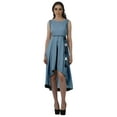 thumbnail image 1 of Moomaya High Low Dresses Girls Wrap&nbsp;Dress&nbsp;Midi Sleeveless Party Dresses, 1 of 6