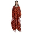thumbnail image 1 of Moomaya Hoodie Caftan Kimono Sleeve Swimsuit Cover Up Side Split Beach&nbsp;Kaftan, 1 of 8