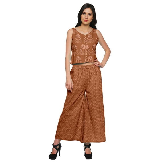 Moomaya Indian Crop Top Palazzo Sets Women Crop Top Palazzo Indian Outfit
