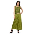 thumbnail image 1 of Moomaya Indian Crop Top Palazzo Sets Women Crop Top Palazzo Indian Outfit, 1 of 5