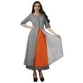 thumbnail image 1 of Moomaya Indian Long Kurti With Pant Printed Kurta For Women Ethnic Party Dresses-2XL, 1 of 1