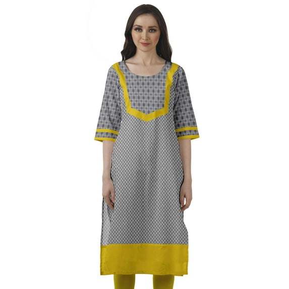 Moomaya Indian Women Cotton Side Slit Kurtis Printed Bollywood Designer Kurta
