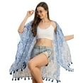 thumbnail image 1 of Moomaya Kimono Sleeves V Neck Regular Shrug - Women's Casual Printed Shrug, 1 of 9