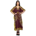 thumbnail image 1 of Moomaya Ladies Plus Size Kaftan Summer Wear Beach Coverup Kimono Caftan Dress, 1 of 6