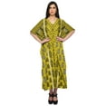 thumbnail image 1 of Moomaya Long Caftan Maxi Dress Beach Swimwear Cover Up Womens Kaftan Plus Size, 1 of 6