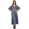thumbnail image 1 of Moomaya Long Caftan Maxi Dress Beach Swimwear Cover Up Womens Kaftan Plus Size, 1 of 6