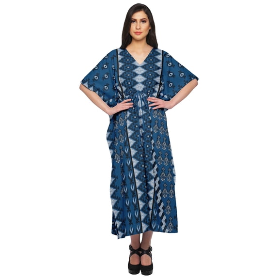 Moomaya Long Caftan Maxi Dress Beach Swimwear Cover Up Womens Kaftan Plus Size
