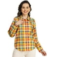thumbnail image 1 of Moomaya Long Sleeve Spread Collar Cotton Shirt - Regular Women's Casual Shirt, 1 of 9