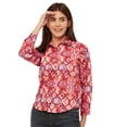 thumbnail image 1 of Moomaya Long Sleeve Spread Collar Cotton Shirt - Regular Women's Casual Shirt, 1 of 9