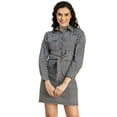 thumbnail image 1 of Moomaya Long Sleeve Spread Collar Shirt Cotton Dress -Women's Casual Shirt Dress, 1 of 9