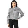 thumbnail image 1 of Moomaya Long Sleeve Spread Collar Shirt Cotton Shirt - Women's Casual Shirt, 1 of 9