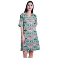 thumbnail image 1 of Moomaya Maternity Summer Clothe Printed Womens Nightgowns Cotton Sleepwear-S-XXL, 1 of 6