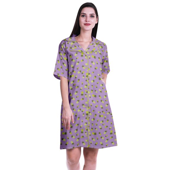 Moomaya Maternity Summer Clothe Printed Womens Nightgowns Cotton Sleepwear-S-XXL