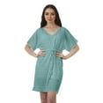 thumbnail image 1 of Moomaya Modest Dresses Women Printed Dress Shorts Womens V Neck Casual Wear, 1 of 6