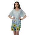 thumbnail image 1 of Moomaya Modest Dresses Women Printed Dress Shorts Womens V Neck Casual Wear, 1 of 6