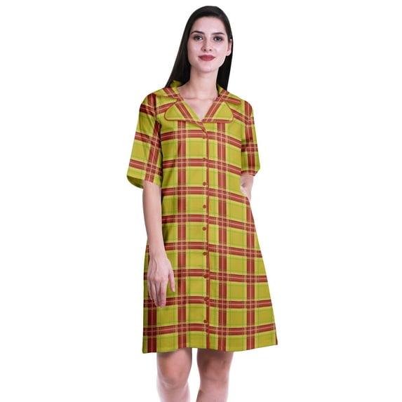 Moomaya Night Dresses For Women Short Nightwear Plus Size Shirts For Women-S-XXL