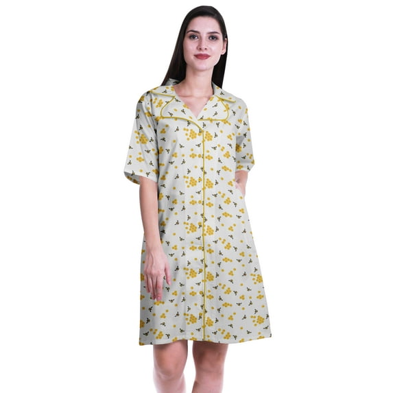 Moomaya Night Dresses For Women Short Nightwear Plus Size Shirts For Women-S-XXL