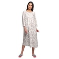 thumbnail image 1 of Moomaya Nightwear For Women Printed 3/4th Sleeve Cotton Knee Length Sleepwear, 1 of 6