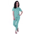 thumbnail image 1 of Moomaya Nightwear Set Heart Embroidered Top Slim fit Plain Pyjamas Cotton Sleepwear 2 Piece Nightwear Nightdress, 1 of 7
