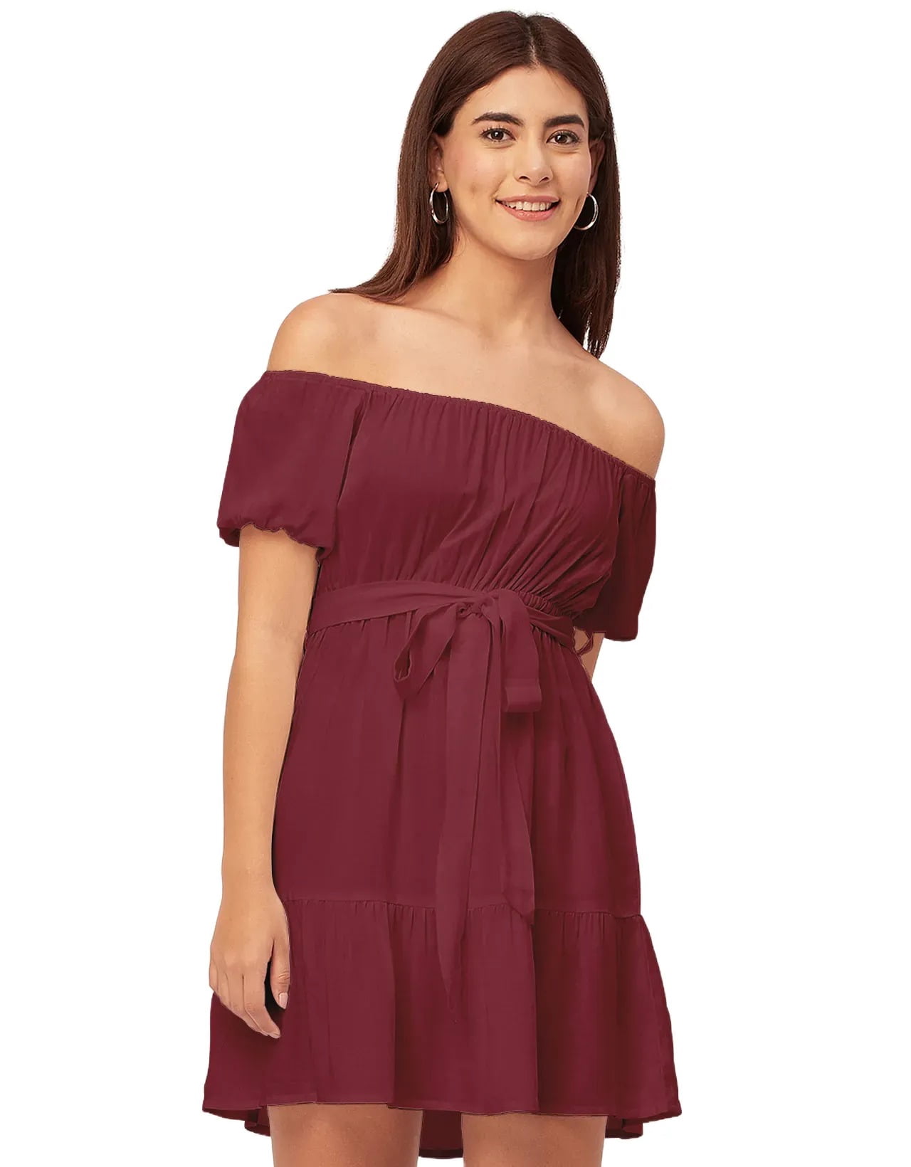 formal plus size navy blue dress Plus Size Midi Dress 3/4 Sleeve Crew Neck