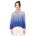 thumbnail image 1 of Moomaya Ombre Printed Color Button-Down Chic Shirt, Long Sleeve Viscose Casual Shirt, 1 of 8