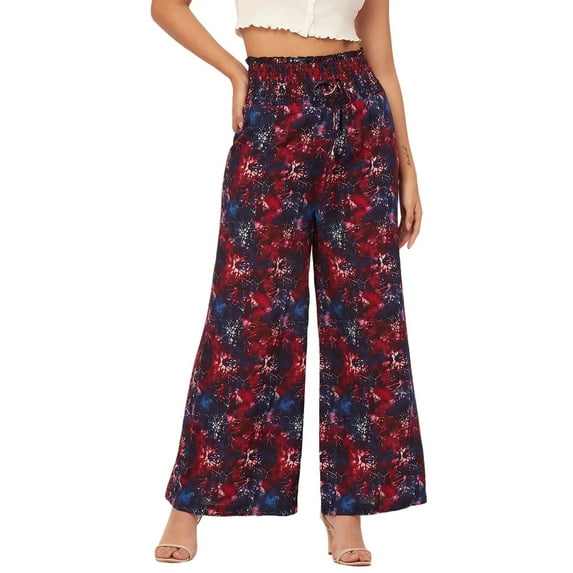 Moomaya Palazzo Loose Fit Printed Rayon Pant - Women's Stylish Palazzo