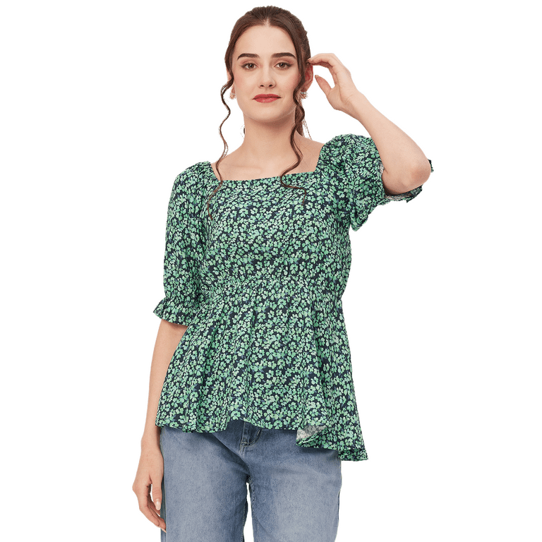 Casual peplum tops clearance