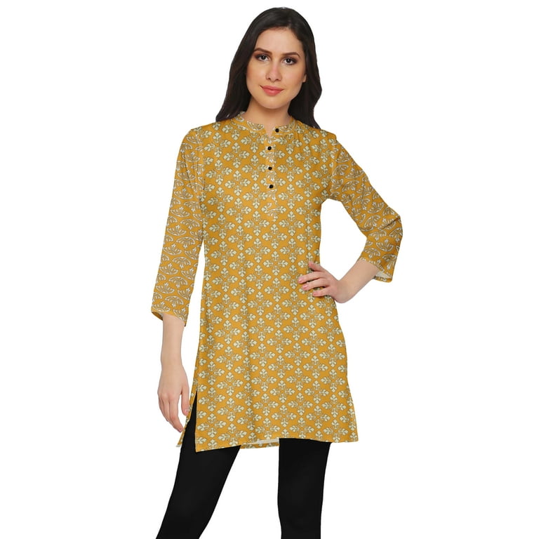 Crepe short kurtis sales