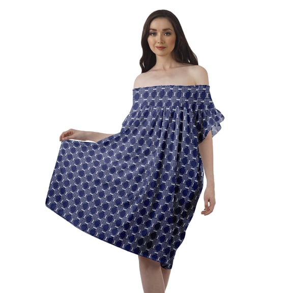 Moomaya Poly Crepe Summer Outfits Printed Womens Fluter Sleeve Dress Casual Wear