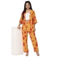 thumbnail image 1 of Moomaya Printed 2Pcs Co-Ord Set For Women, Rayon Shrug With Pants For Summers, 1 of 8