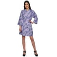thumbnail image 1 of Moomaya Printed Bathrobe For Girls Kimono Bathrobes For Women Short Nightgown, 1 of 5