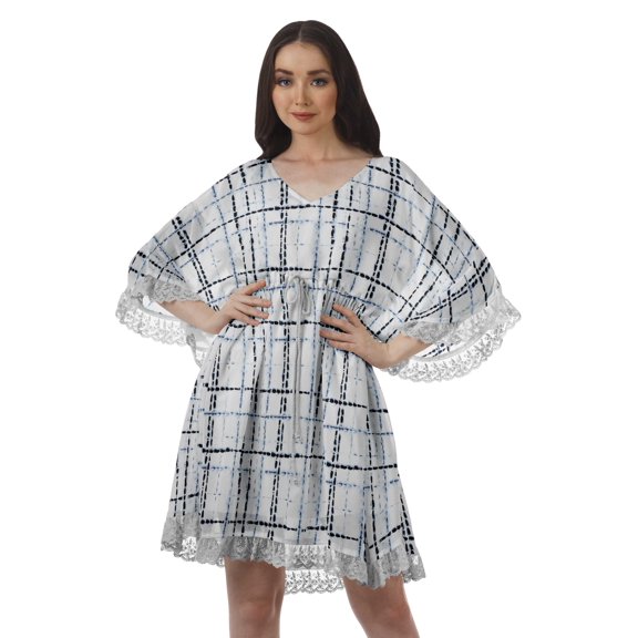 Moomaya Printed Beach Cover Vacation Clothes Women Georgette Dresses For Women