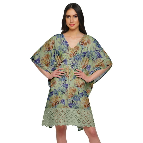 Moomaya Printed Beach Coverup Kimono Caftan Kaftan Swimsuit Cover Ups For Women