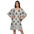 thumbnail image 1 of Moomaya Printed Beach Coverup Kimono Caftan Kaftan Swimsuit Cover Ups For Women, 1 of 6