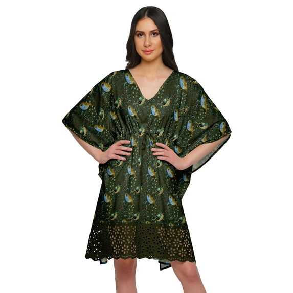 Moomaya Printed Beach Coverup Kimono Caftan Kaftan Swimsuit Cover Ups For Women