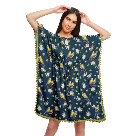 Moomaya Printed Beach Coverup Kimono Caftan Kaftan Swimsuit Cover Ups For Women